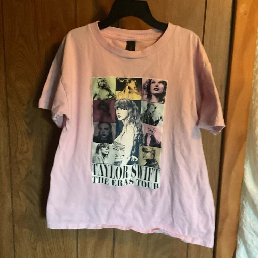 Gildan Taylor Swift The Eras Tour Graphic Pink T-Shirt
